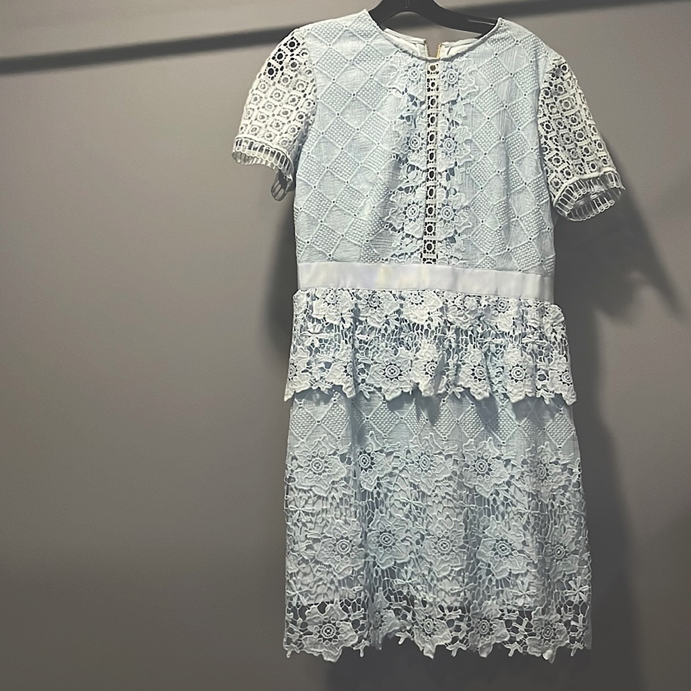 Brand new light blue baby doll dress